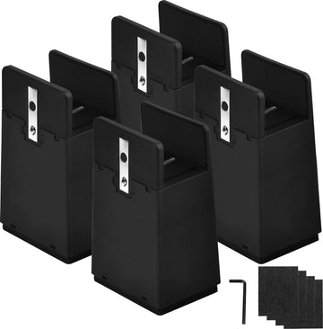 Meubelverhogers 10 cm - Set van 4 bedverhogers voor extra hoogte - Draagvermogen tot 9070 kg