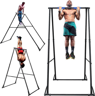 Pull up station Tall and Stable Foldable Pull Up Bar Stand Alone - Indoor Outdoor Height Adjustable Fitness optrekstang staand Pull up station