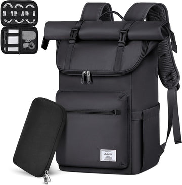 Rugzak Waterdicht en Duurzaam - Laptopvak 17 inch met USB Oplaadstation - Anti Diefstal - Reistas - School Rugzak - Verstelbare Rugtas - Zwart