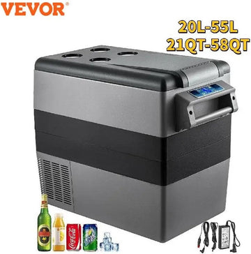 Verkoop Nederland® - 35L - koelbox Auto - koelbox electrisch - Koelkast - Vriezer - Draagbare Compressor Koeler - 12/24V Dc 110-240V - Ice Box Voor Camping - 60W
