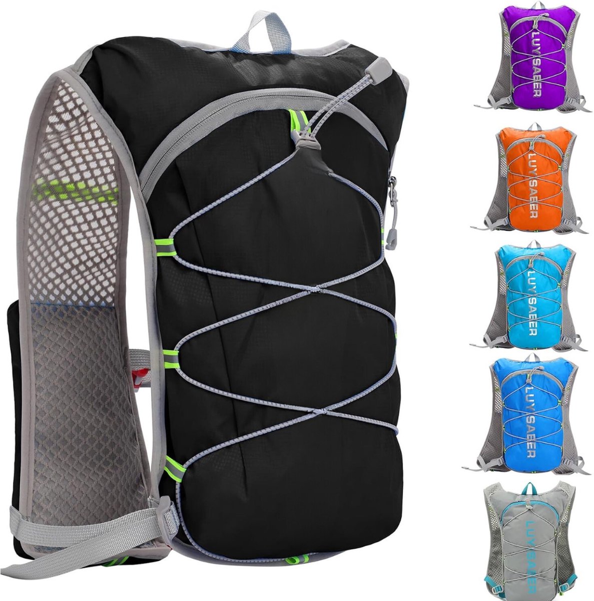 Hydratatie Vest - Hydratatievest - Hydratatievest Hardlopen - Water Vest - Hydratatie Rugzak - Hydratatiepack - Voor Hardlopen, Marathons, Hiking, Fietsen