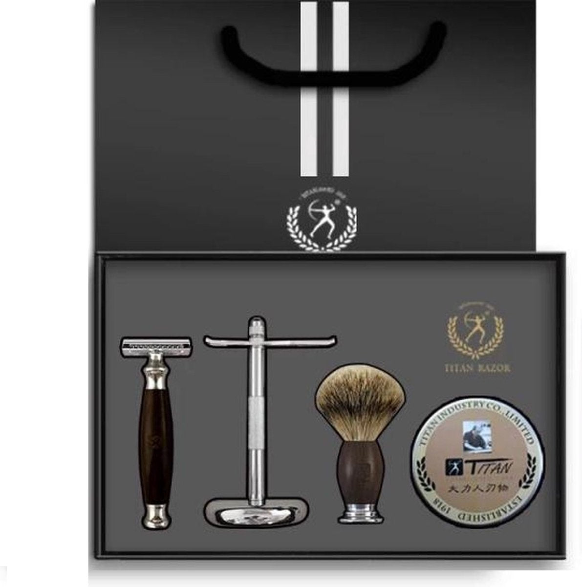 Klassiek Scheerset + Missan Kam Set - Safety Razor - Classic scheermes - Cadeau voor hem