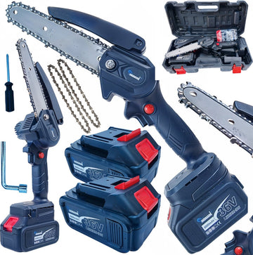 Mini Accu Kettingzaag - incl. 2x accu - 36V | Compact & Krachtig voor al uw Zaagwerkzaamheden
