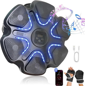 Music Boxing Machine Liteboxer - Wall Mounted Boxing Workout met Bluetooth - Snelheidsinstelling - Music Boxing Machine met muziek Music boxing machine