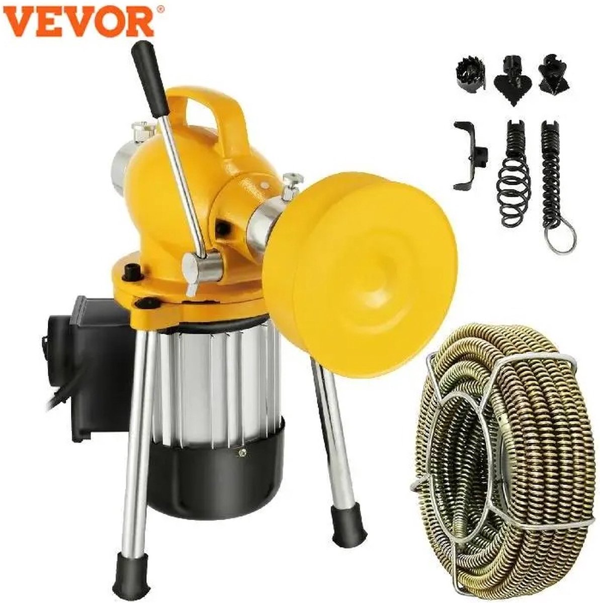 Ontstopper - Ontstoppen Afvoer - Gootsteenontstopper - Elektrische Ontstopper - Ontstopmachine - Riool Ontstopper - 400W - 400RPM - Flexibel Mangaan Staal