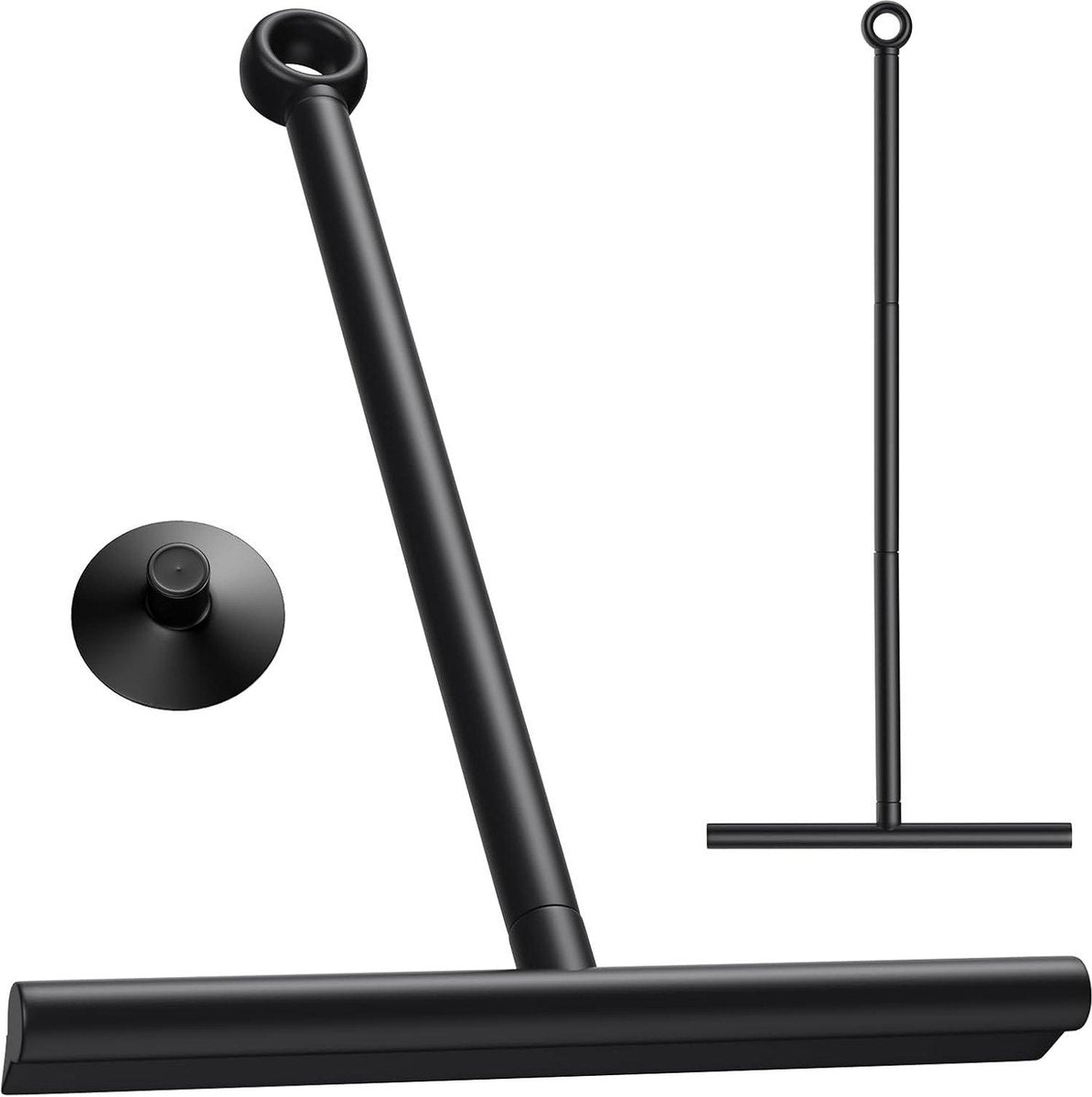 Verstelbare douchewisser - Douche-trekker met lange steel - 30-89 cm - Waterschuiver voor douchevloer met zuignap - Vloertrekker voor water haren glaswisser douchewisser