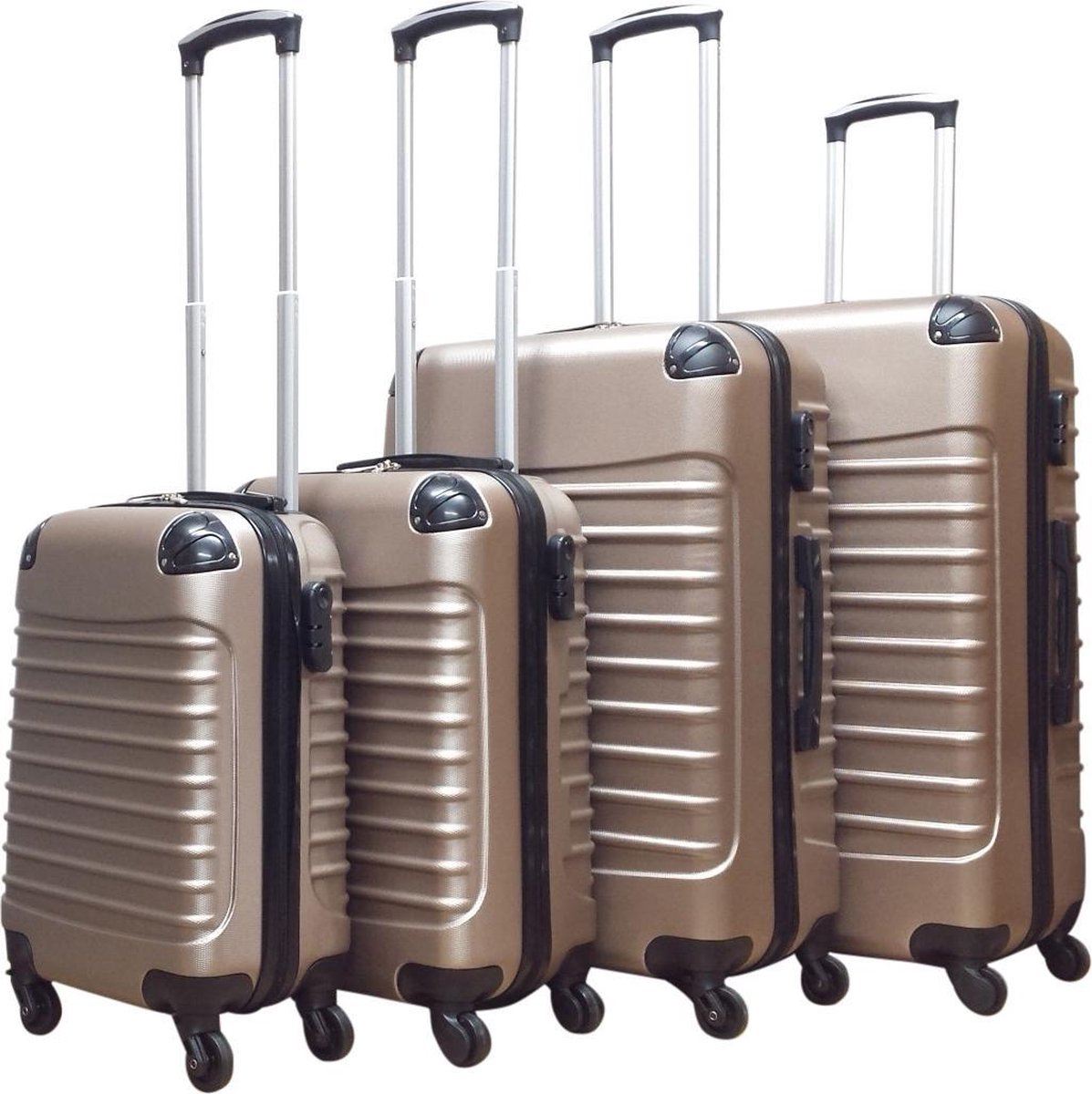 Quadrant 4 delige ABS Kofferset - Champagne