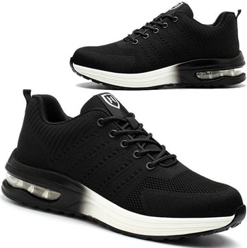 Schoenen met stalen neus voor heren Dames Lichtgewicht comfortabele werkschoenen Onverwoestbare antislip veiligheidsschoenen met luchtkussen, veiligheidsschoenen, sportschoenen