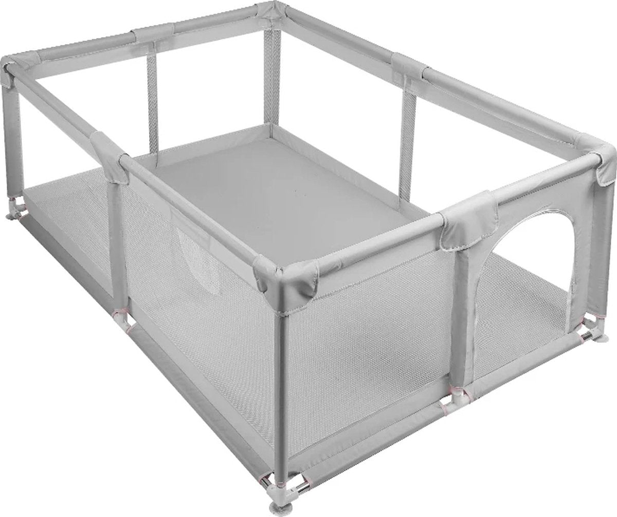 Decotopia - Speelbox - Babybox - Speelruimte - Veilig Spelen - 120cm x 180cm - Grijs - M