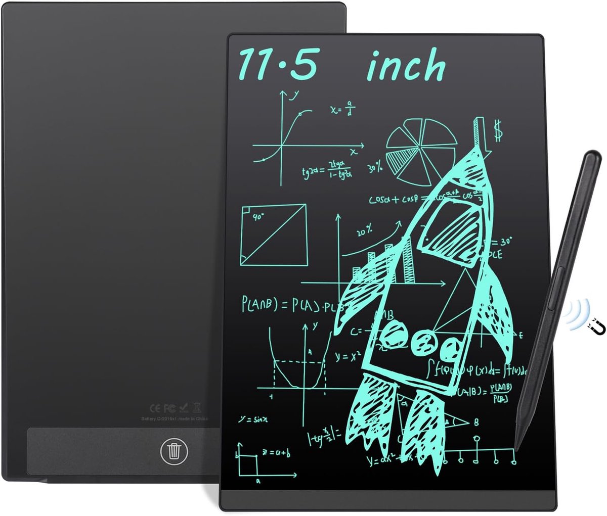 Digitaal Notitieblok - Grafische Tablet - Elektronisch Notitieblok - Digital Notepad - Herbruikbare Notitieblok - Batterijvrije Teken en Schrijftablet