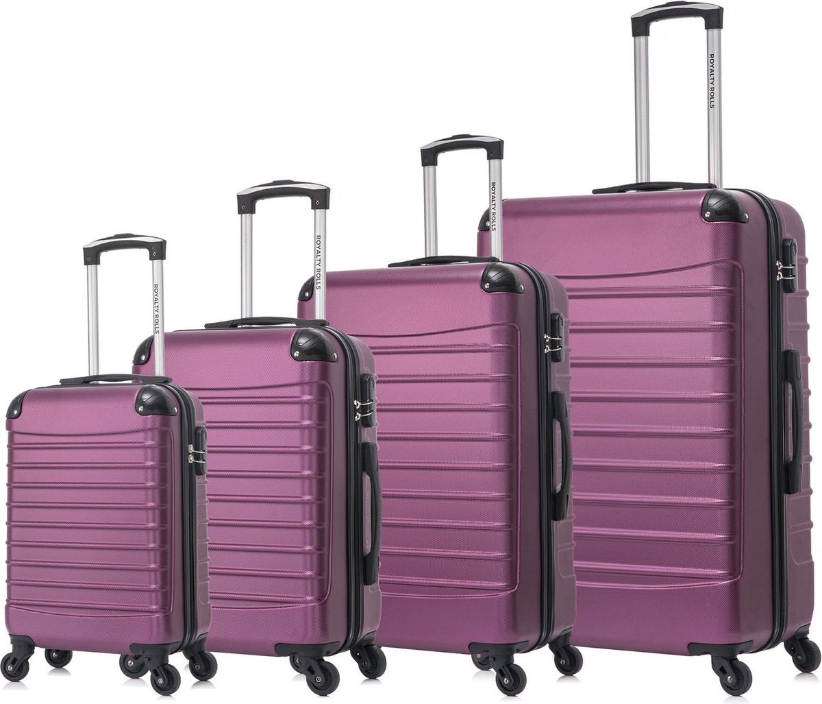 Quadrant 4 delige ABS Kofferset - Purple