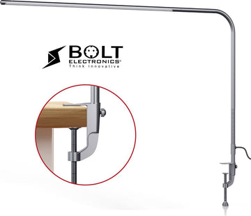 Bolt Electronics® Daglichtlamp - Lichttherapielamp - Daglichtlamp Bureaulamp - Daylight Lamp - Daglichtlamp Hobby, Schilderen - Lichttherapielamp Winterdepressie - Lichttherapie - Daglichtlampen - Hobbylamp - Handwerklamp - Borduurlamp - Zilver