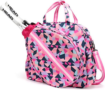 E-Shop4u - Tennistas - Tennis & Badminton Racket Sporttas Dames - Eén Schouder - Schoenentas - Trekkoord - 40x13x38cm - Pickleball - Squash - Padel - Tennistas - Lavendel