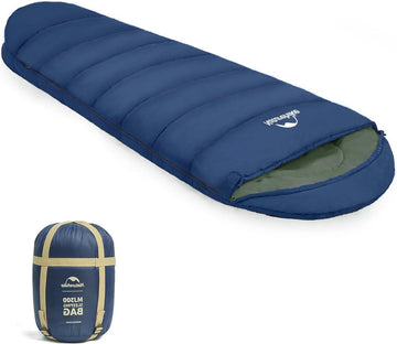 Mummie slaapzak met capuchon 300GSM - Lichtgewicht compact voor eenpersoon - 4 ℃ Slaapzak Zomer Winter - Geweldig voor volwassenen en kinderen - wandelen reizen Sleeping Bag