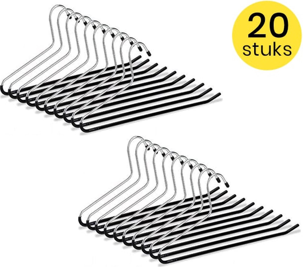 Life’s Green Broekhangers met antislip – Kledinghangers – Klerenhangers – Broek en Rok Houder - Set van 20 stuks