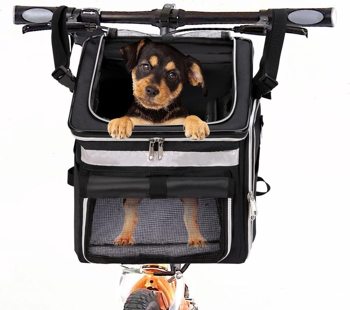 Fietsmand Hond - Hondenmand Fiets - Fietsmand Hond Voorop - Fietstas Hond Voorop - Fietsmand Hond Elektrische Fiets