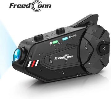 Motorfiets Intercom - Helm - Dashcam - Bluetooth - Headsets - Handsfree - Communicator - Video Record - 1080P - Interphone - Met Video Opname - Wifi - Koppelbaar tot 6 Rijders