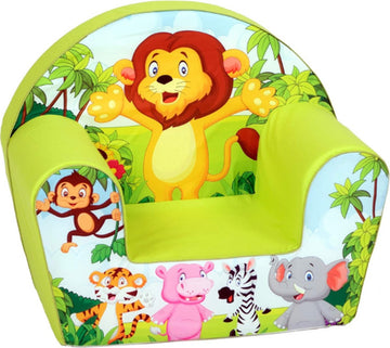 Kinderzetel - Kinderfauteuil - Peuterstoeltje - Dierentuin - Groen