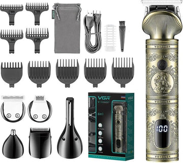 Bolmans - Tondeuse - Haartrimmer - Trimmer - Tondeuse Mannen - 6 in 1 - Tondeuse Hoofdhaar - Tondeuse Hond - Scheerapparaat - Met Display - USB C