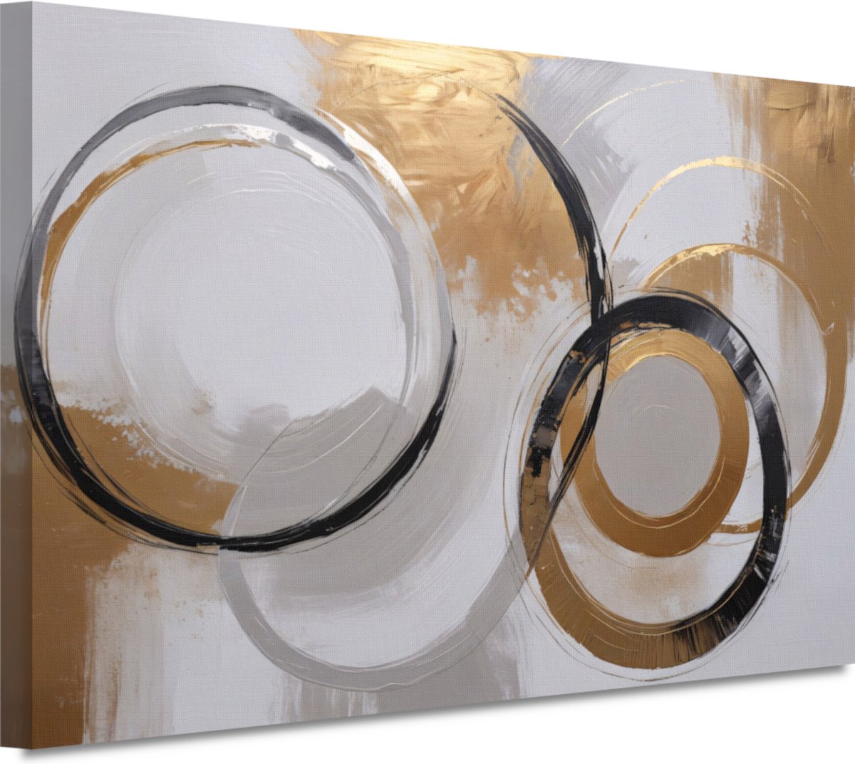 Abstracte kunst wanddecoratie - Modern schilderij - Canvas schilderij Woonkamer - Muurdecoratie landelijk - Canvas - Kunst 100x75 cm