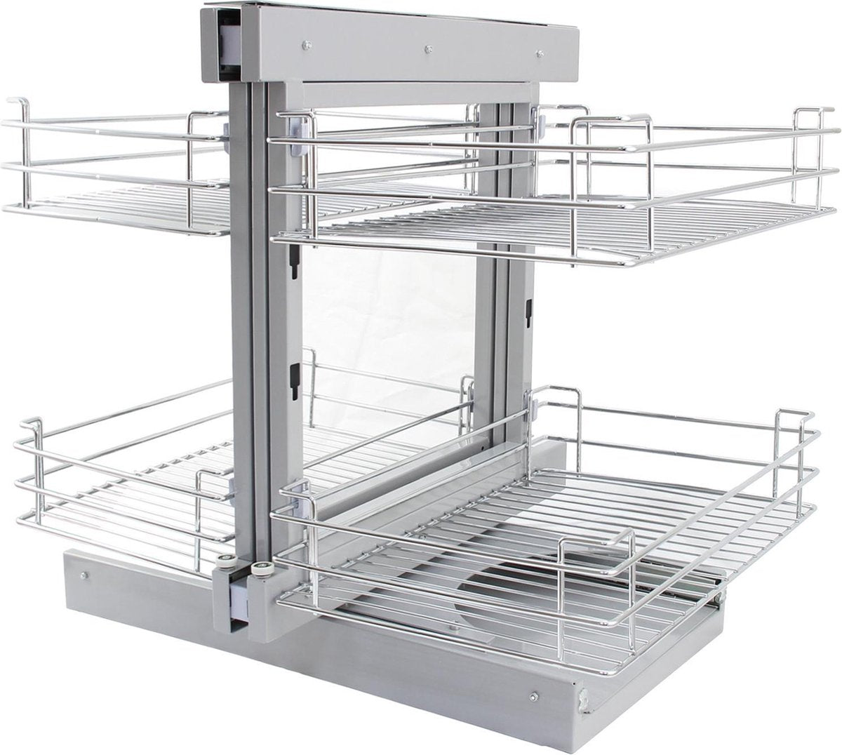 Milano Luxurious® Magic Corner Pull Out Kitchen Cupboard Drawers - Right Hand