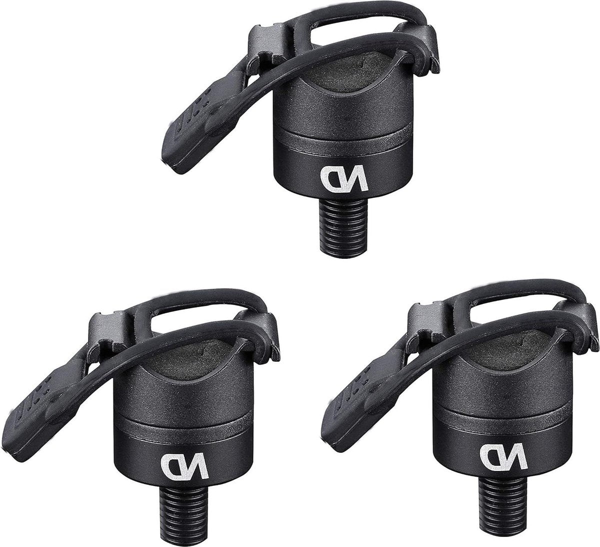 3* Magnetische Butt Rest P8 - Karper Vishengel - Aluminium - Zwart
