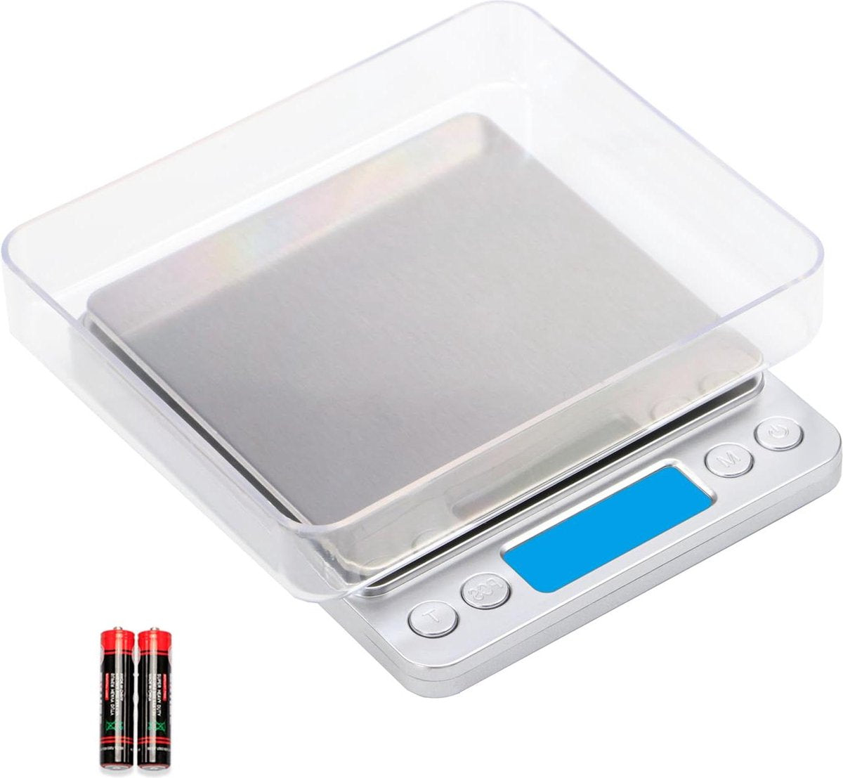 Digitale Keukenweegschaal - Keukenweegschaal 3kg-0.1g Pocket Food Scale Gram en oz voor Gewichtsverlies Koken Bakken Sieraden - Hoge Precisie Gramschaal met 6 Eenheden Koffieweegschaal - 2 Dienbladen LCD Tarra