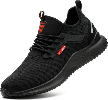 Veiligheidsschoenen - Lichtgewicht - Sneakers - Werkschoenen - Sportief - Stalen Neus - Antiperforatiezool - Antislip - Zwart - 41