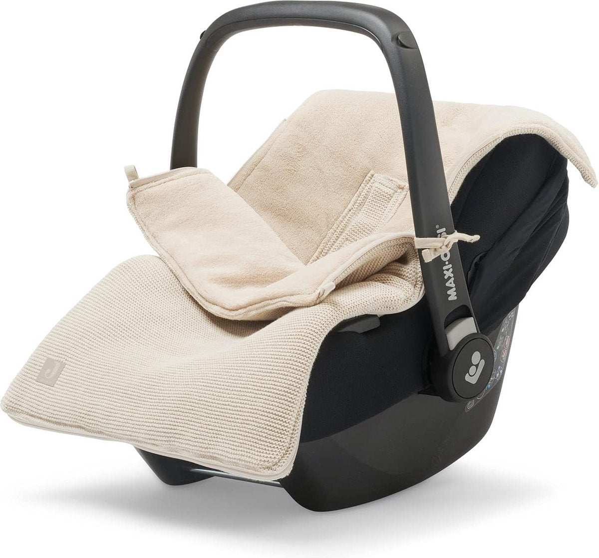 Voetenzak voor baby-autozitje Basic Knit Nougat Cream Beige