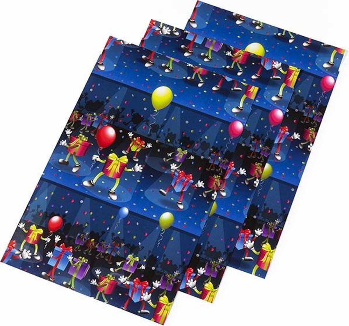 Papieren zakjes - cadeauzakjes 17x25cm feest per 200 stuks