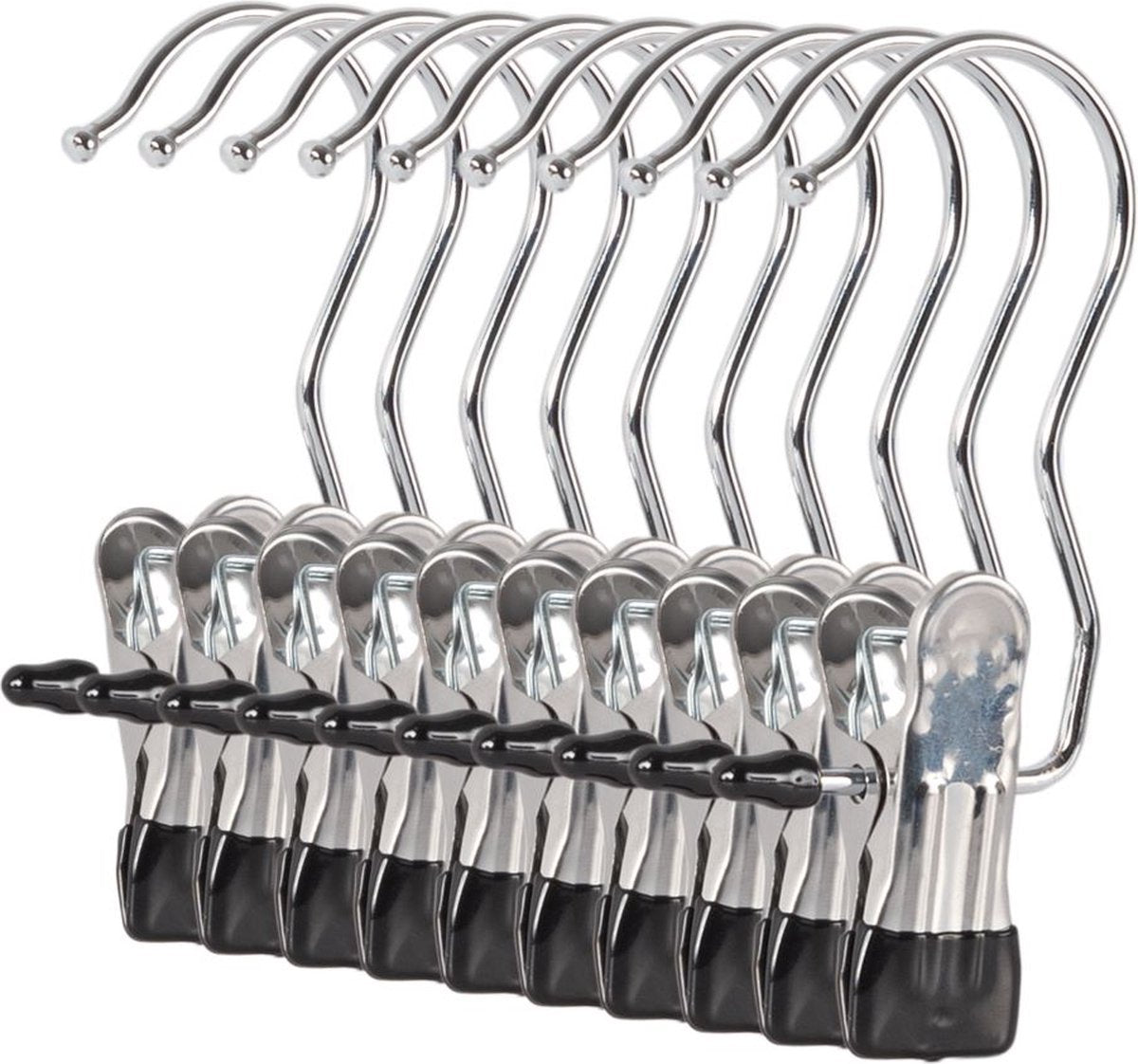 Eleganca Luxe Petten hangers – 10 Stuks – Kast organiser - 6 x 12 x 2 cm - Hanger voor accessoires – Laarzen hangers - Ophangen van o.a. Laarzen en Petten – Antislip