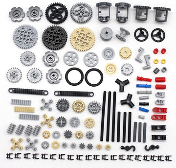 Spare Parts, 116pcs Technic Gear Chain Link Connectors Bricks Sets Compatible with Le,go Technic Parts