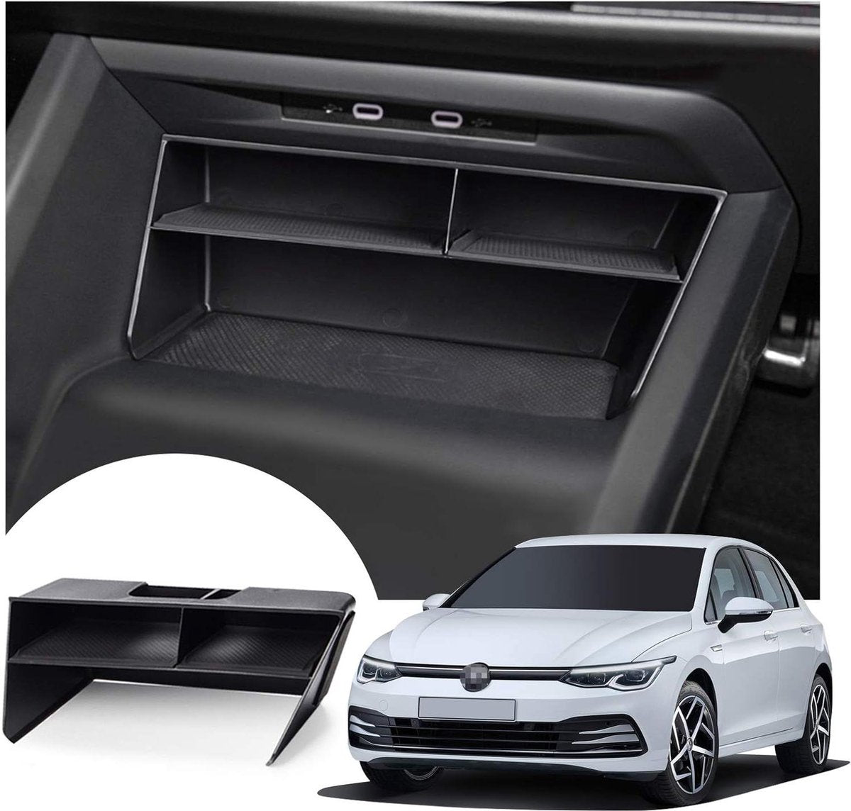 Opbergvak middenconsole - Auto-accessoires organizer voor V W Golf Mk8 8 - Origineel opbergdoos auto accessoires