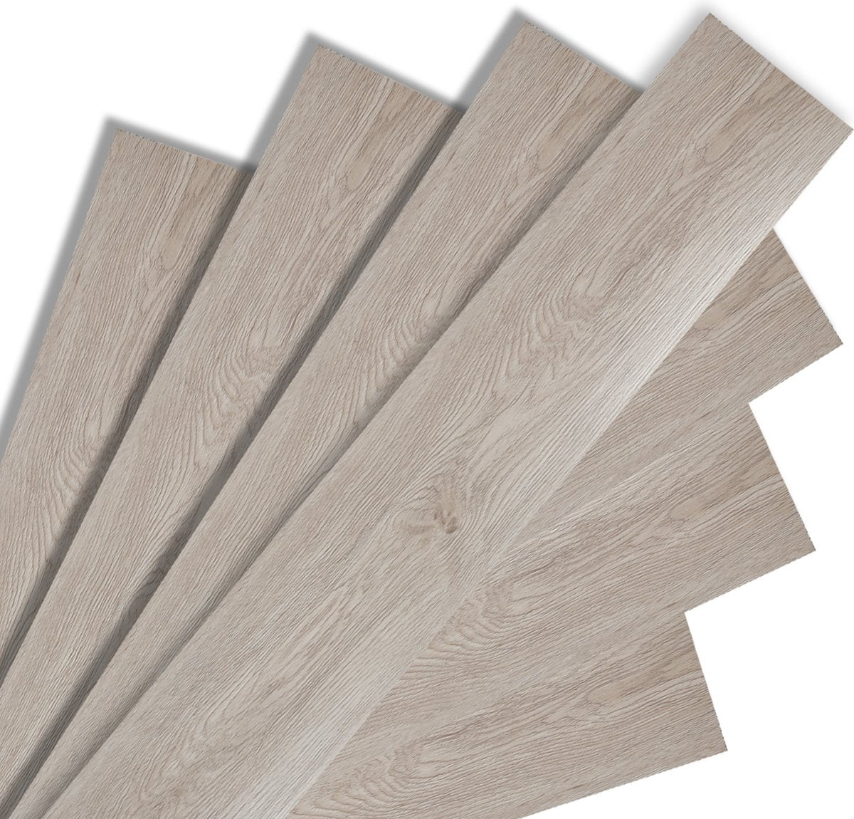 PVC laminaat zelfklevend - 42 stuks - 5,85 m² - PVC-vloerbedekking- PVC vloeren - vinylvloer- Vinyl vloeren- Natuurlijk - 91,5 x 15,2 cm x 1.5 mm - dikte 1.5 mm -Witte eik