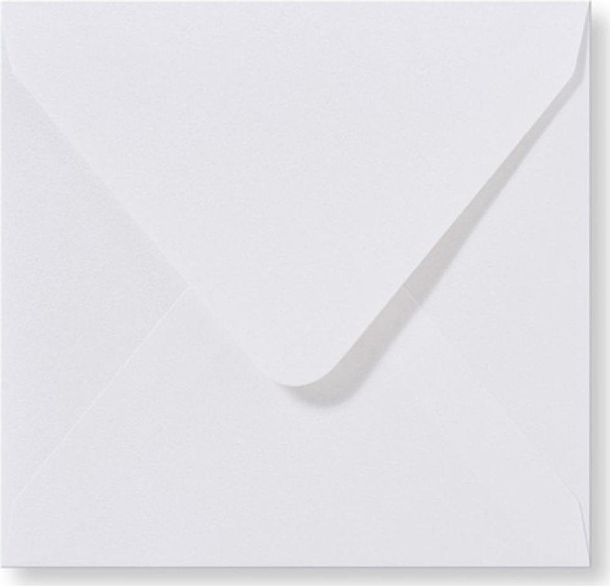 C&C 1000 Luxe vierkante enveloppen - Wit - 14x14cm - 120 grams - 140x140 mm vierkant met gegomde puntklepsluiting