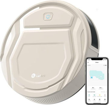 2-in-1 Robotstofzuiger met Laadstation - Met Dweilfunctie (Excl. Dweilaccessoires) - 3.0 Technologie - 120 min. - Robotstofzuigers - Dweilrobot - Huisdieren - Stofzuiger - Spraakbesturing & App - Beige