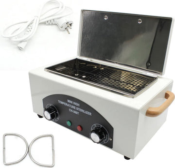 J&R Hetelucht Sterilisator - 300W - Nagelstudio - Desinfectie - Tattoo - Baby accessoires steriliseren - Wit