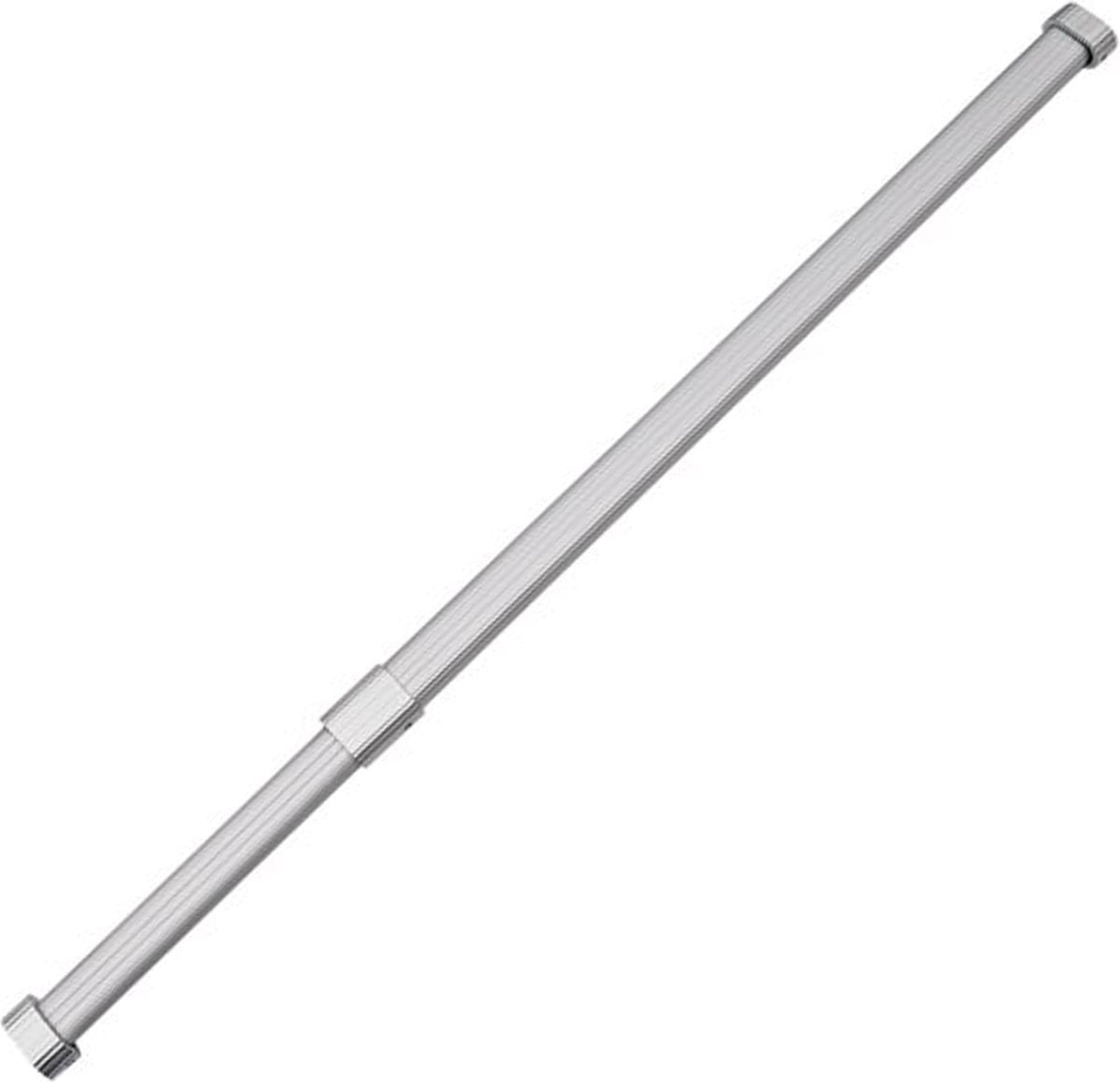 Milano Luxurious Kledingstang Verstelbaar – 85 tot 150 cm – Uittrekbare Kledingroede – Garderobestang – Kledingstang met boren – Stevig Aluminium – Zilver