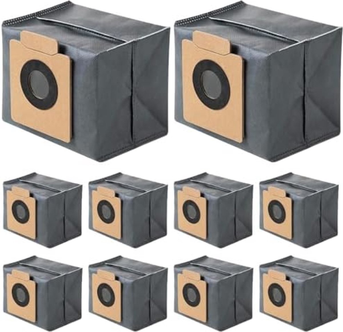Eufy Premium 10 stuks stofzuigerzakken voor Eufy Clean X8 Pro/X10 Pro Omni robotstofzuiger, stofzak, accessoireset, reserveonderdelen, grote capaciteit