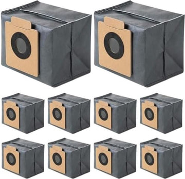 Eufy Premium 10 stuks stofzuigerzakken voor Eufy Clean X8 Pro/X10 Pro Omni robotstofzuiger, stofzak, accessoireset, reserveonderdelen, grote capaciteit