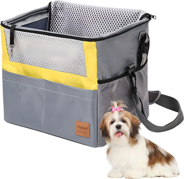 Xerolax Fietsmand Hond - Hondenmand Fiets - Voorop - Fietstas Hond - Hondenfietsmand - Geel