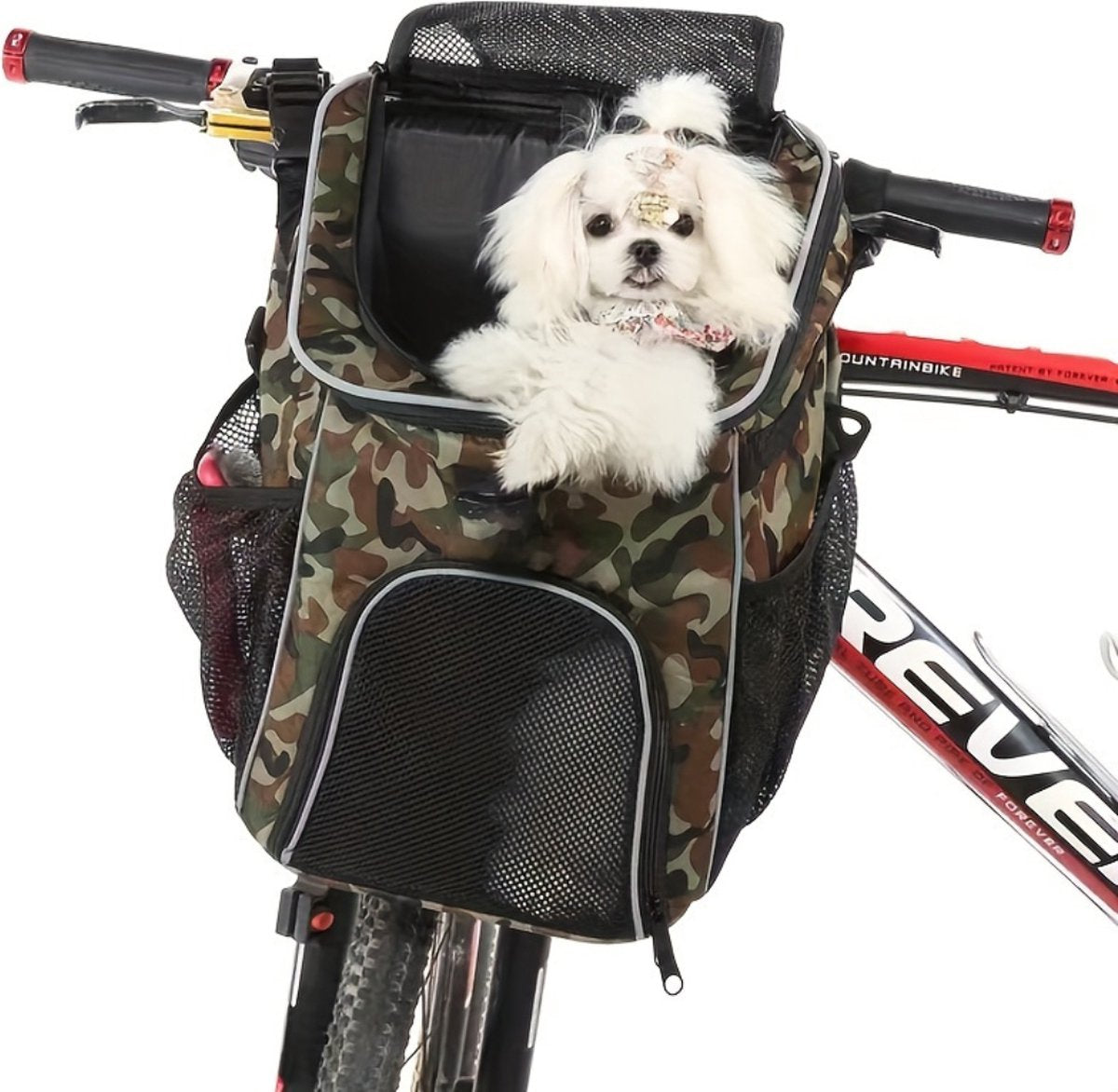 Xerolax Fietsmand Hond - Hondenmand Fiets - Voorop - Fietstas Hond - Hondenfietsmand - Groen