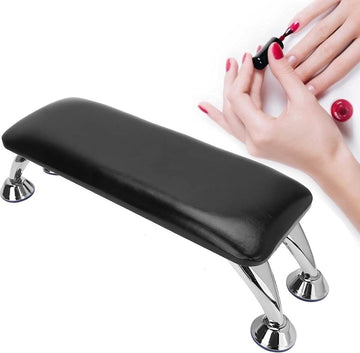 Handkussen voor Nagelkunst - Manicure Armsteun Kussen met Roestvrijstalen Ondersteuning - Pu Leer Handsteun Kussen - Voor Nagelsalon