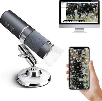 Microscoop - Wetenschap - Digitale Microscoop - Incl. Camera - Compatible met Smartphone - Elektrisch