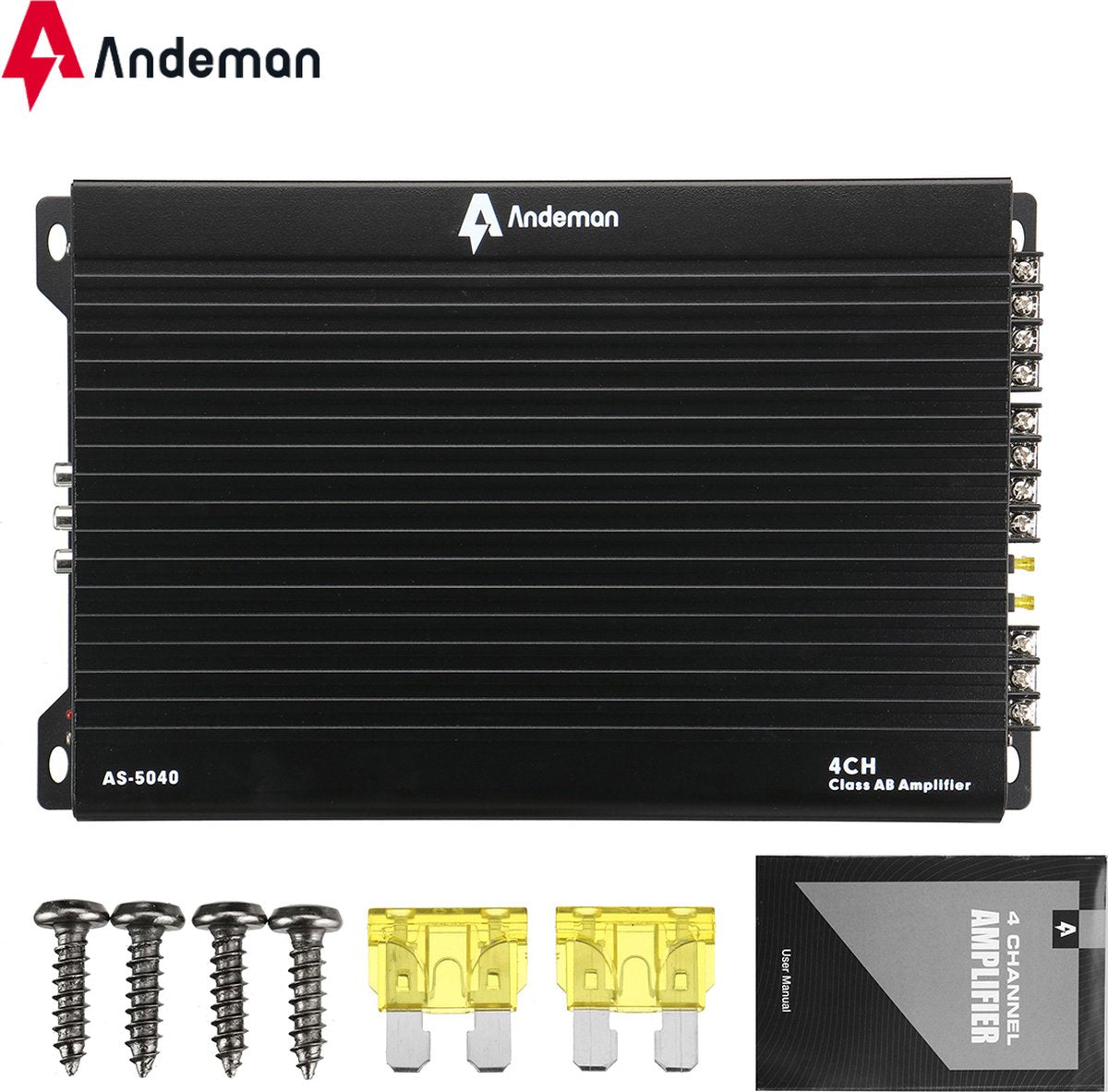 Andeman AS-5040 Auto Versterker 4-kanaals stereoversterker