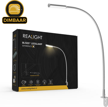Realight Leeslampje voor in Bed met Dimfunctie - 58 CM - Bedlampjes bedlampje voor Boek - Volwassenen Slaapkamer - Leeslampje Boxspring - Hoofdbord Bedlampje - 2.5 Meter snoerlengte