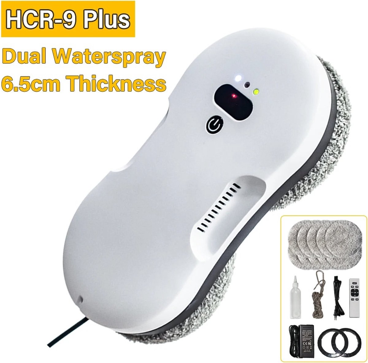 HCR-9 Plus Robot Glazenwasser - Ramenwasser - Ultrasone Water Spuiten - Robot Ramenwasser - Elektrische Glazenwasser