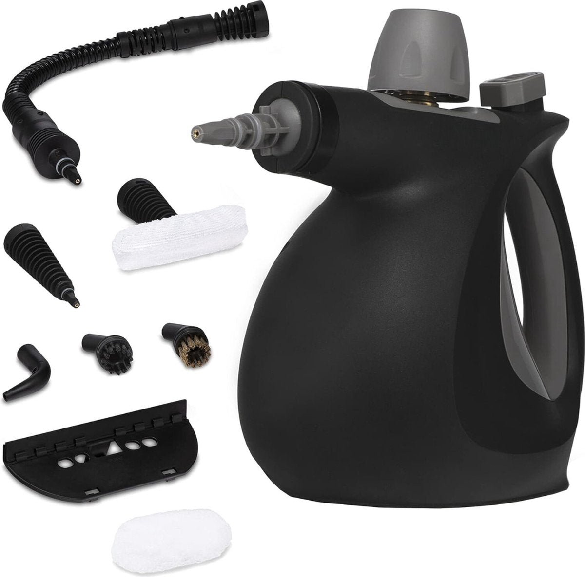 Stoomreiniger - Handstoomreiniger - Veelzijdig inzetbaar - Multifunctioneel - Incl. 9 Accessoires - Zwart