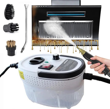 Hogedrukreiniger - Stoomreiniger - Huishoudelijk - Voor Keuken - Voor Badkamer - 2500W - Stoombuislengte 2,2m - 900ml watertank