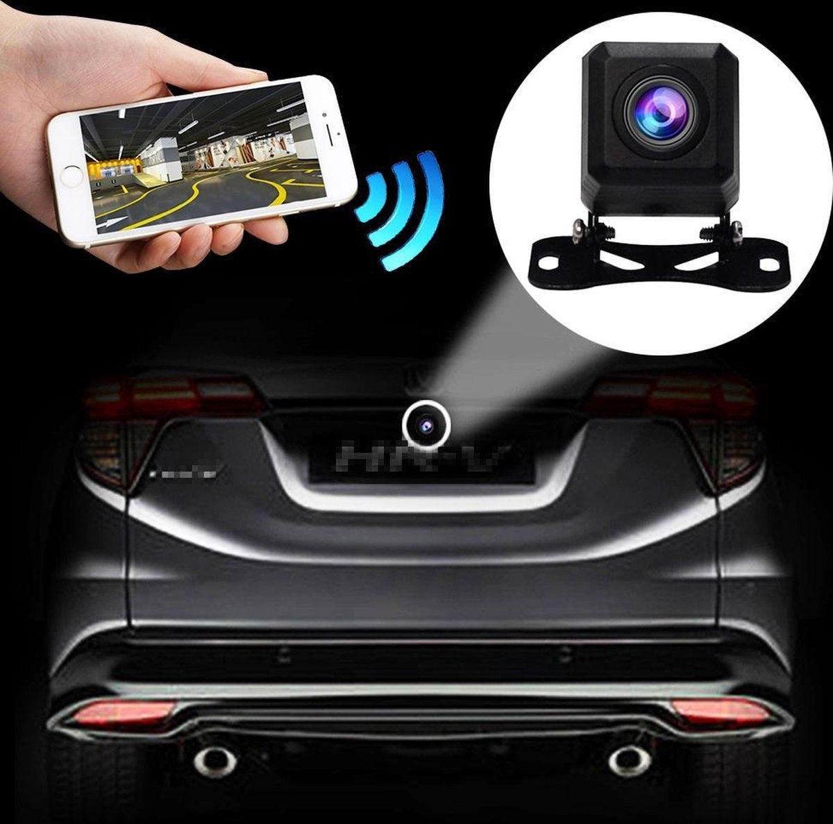 Auto WiFi Draadloze achteruitrijcamera Back-up achteruitrijcamera Groothoek Blind Spot Camera